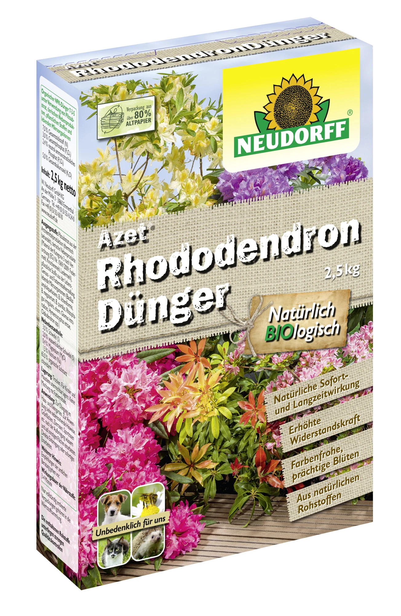Azet RhododendronDünger (2,5 Kg) | Dünger Von Neudorff 3 Azet RhododendronDünger (2,5 Kg) | Dünger Von Neudorff