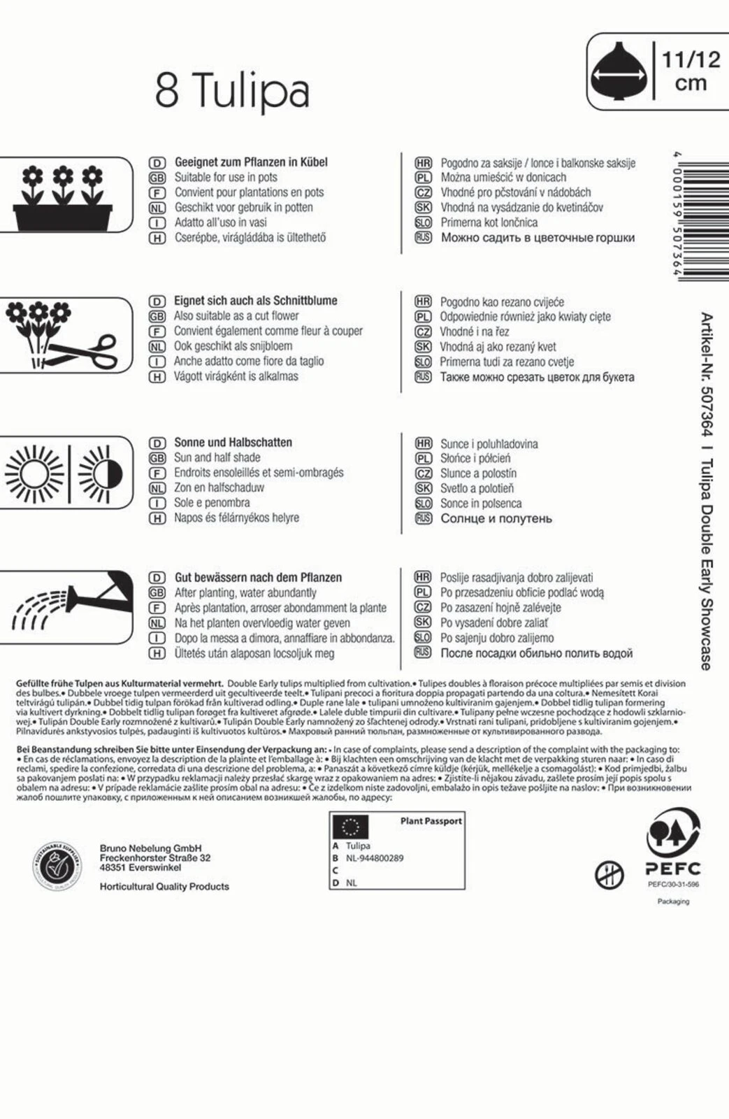 Gefüllte Frühe Tulpe Showcase (8 Stück) | Tulpenzwiebeln Von Kiepenkerl 3 Gefüllte Frühe Tulpe Showcase (8 Stück) | Tulpenzwiebeln Von Kiepenkerl