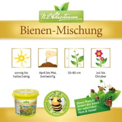 Bienen - Mischung Im 1 L Eimer | Bienenwiese Von N.L. Chrestensen -Elho Compo Geschaft 538303 Bienen Mischung im 1 l Eimer 2