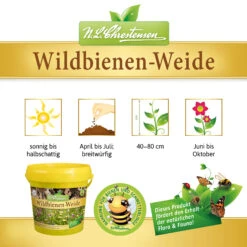 Wildbienen - Weide Im 1 L Eimer | Bienenwiese Von N.L. Chrestensen