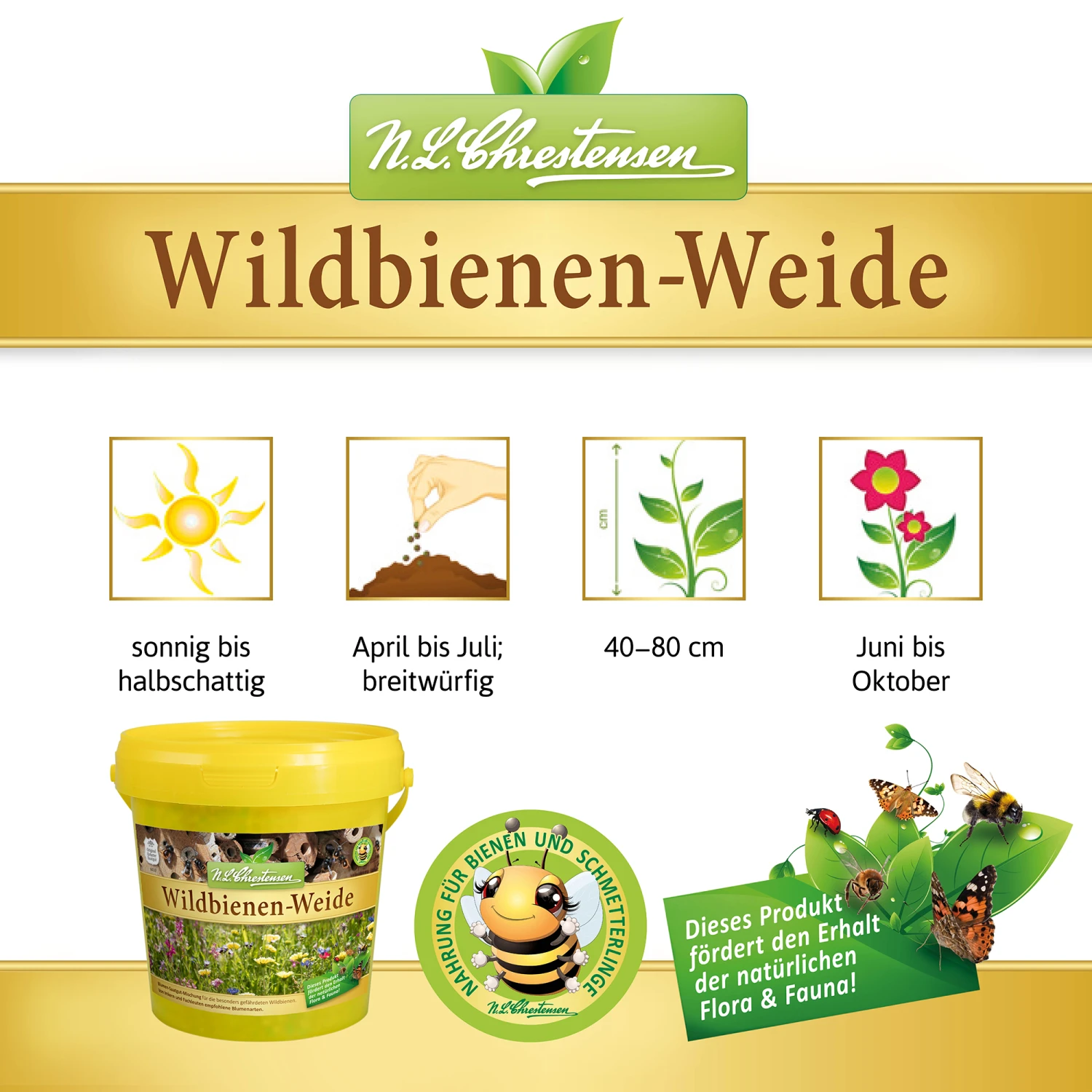 Wildbienen - Weide Im 1 L Eimer | Bienenwiese Von N.L. Chrestensen 3 Wildbienen - Weide Im 1 L Eimer | Bienenwiese Von N.L. Chrestensen