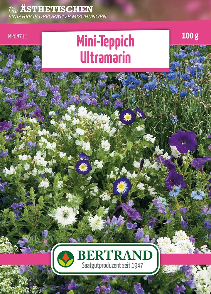 Blumenwiese Mini-Teppich Ultramarin (100 G) | Blumensamen Von Bertrand 3 Blumenwiese Mini-Teppich Ultramarin (100 G) | Blumensamen Von Bertrand