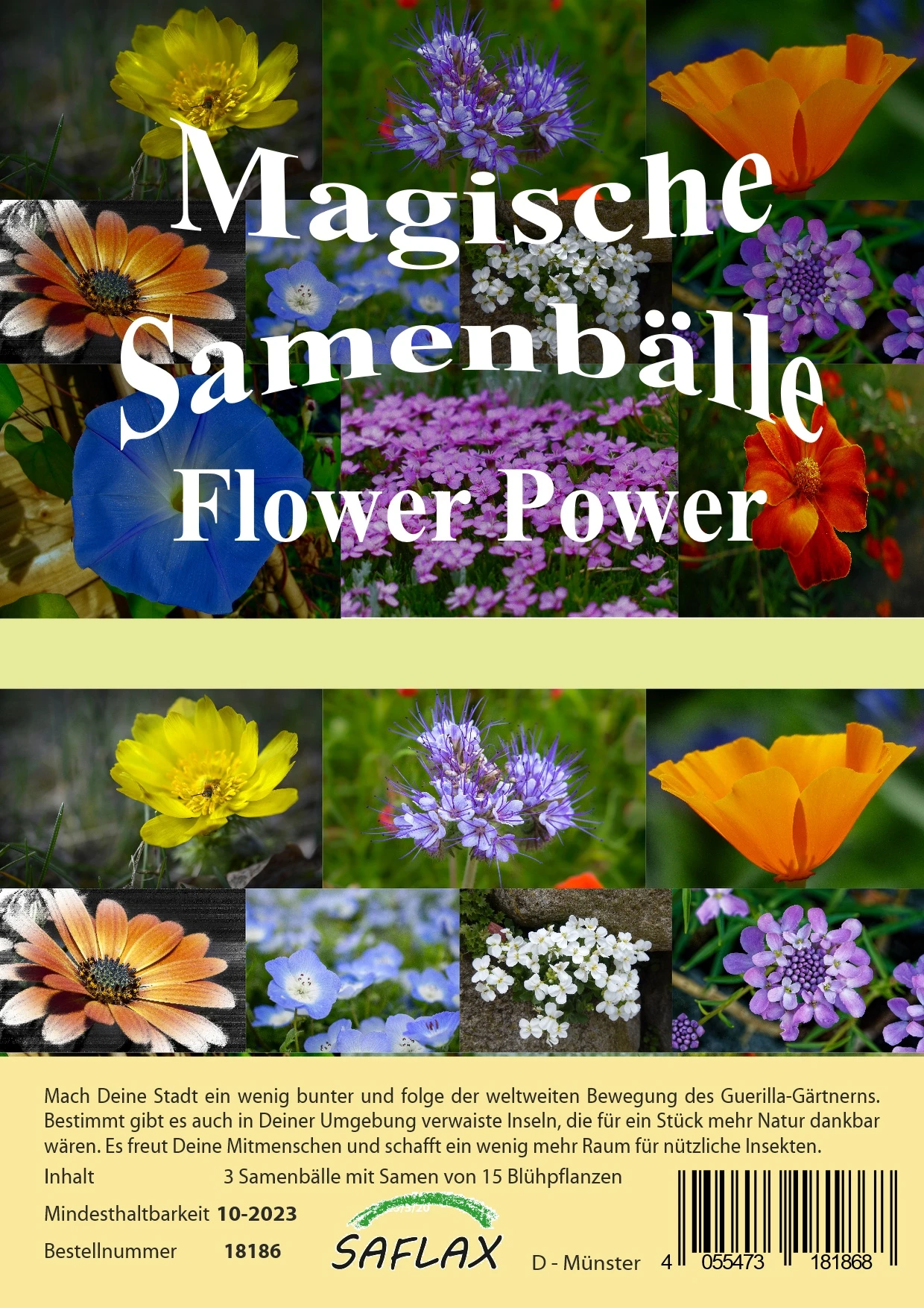 Samenbälle Flower Power (3 Stück) | Blumensamenmischung Von Saflax 4 Samenbälle Flower Power (3 Stück) | Blumensamenmischung Von Saflax – Bild 2