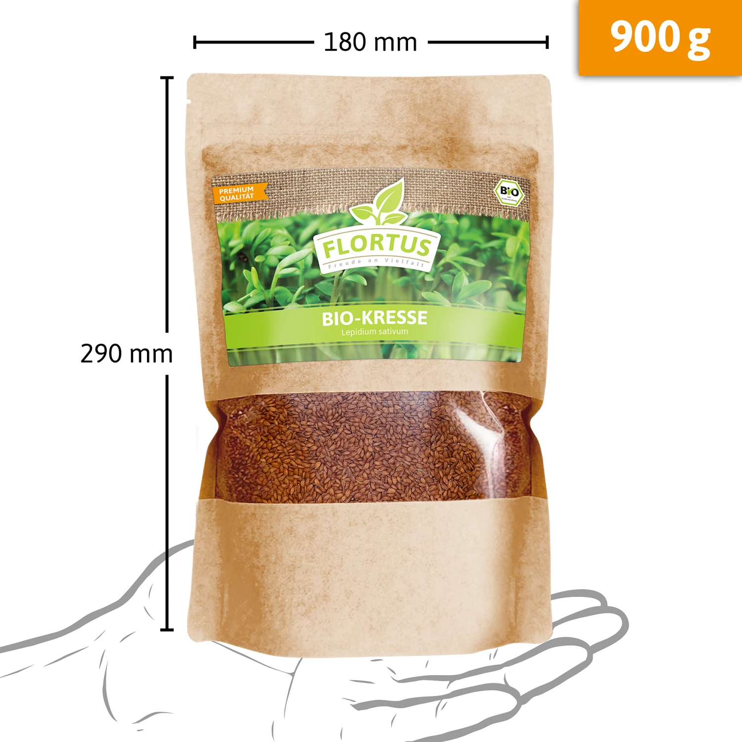 Bio-Kresse (900 G) | Bio-Kressesamen Von Flortus 3 Bio-Kresse (900 G) | Bio-Kressesamen Von Flortus