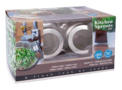 Sprossenglas DUO Set Mit BIO Keimsprossen | Keimsprossenglas Von Buzzy Seeds