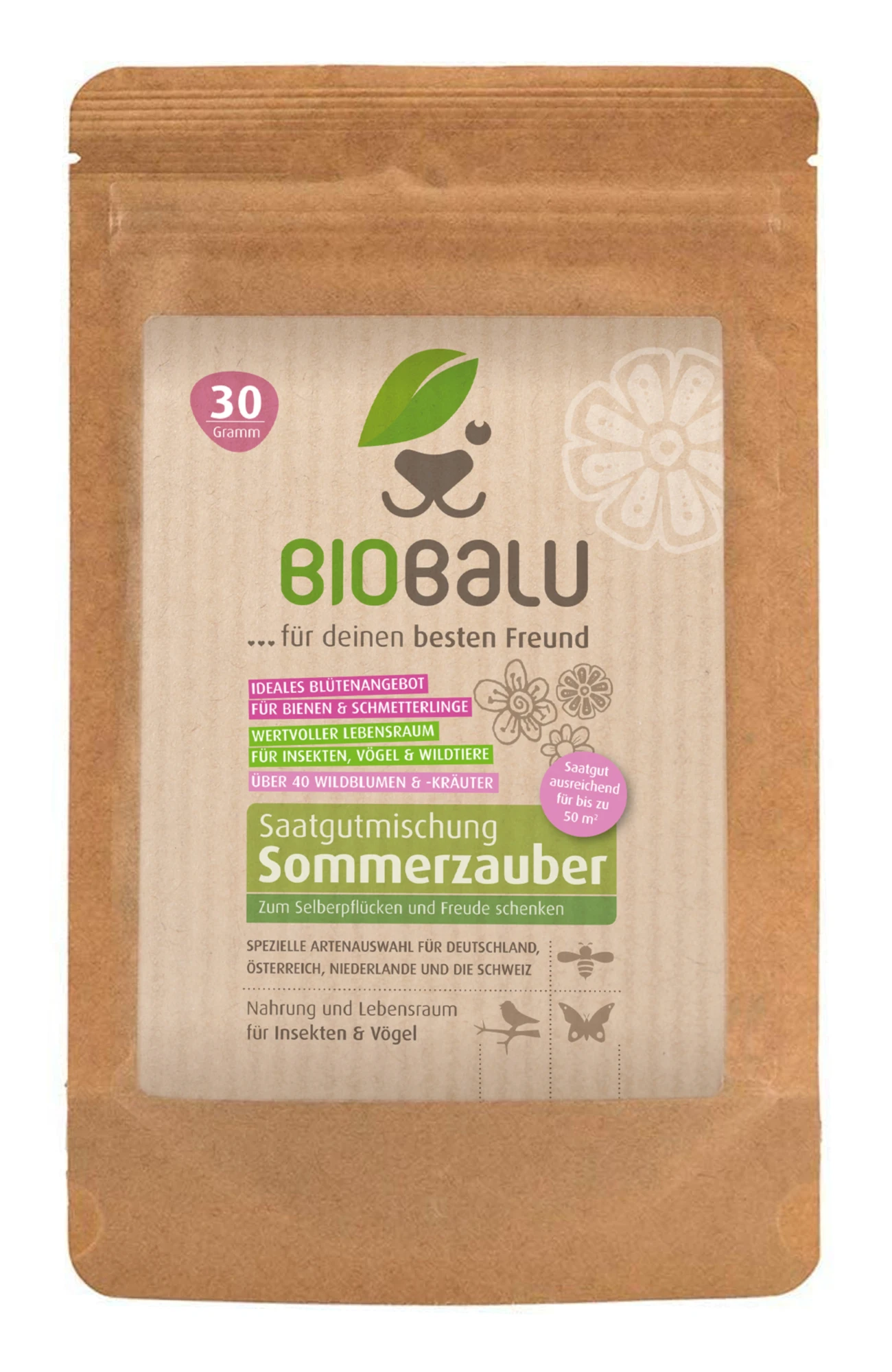 Saatgutmischung Sommerzauber (30 G) | Bienenwiese Von Biobalu 3 Saatgutmischung Sommerzauber (30 G) | Bienenwiese Von Biobalu