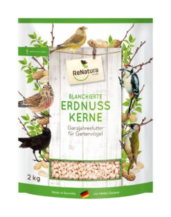 Blanchierte Erdnusskerne (2 Kg) | Vogelfutter Von ReNatura