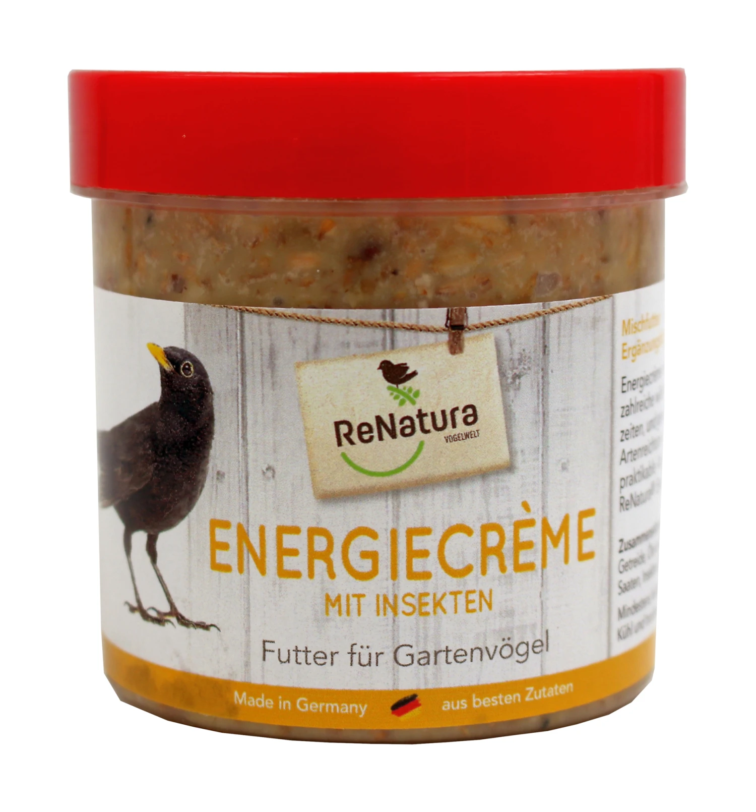 Energiecrème Mit Insekten (250 G) | Fettfutter Von ReNatura 3 Energiecrème Mit Insekten (250 G) | Fettfutter Von ReNatura