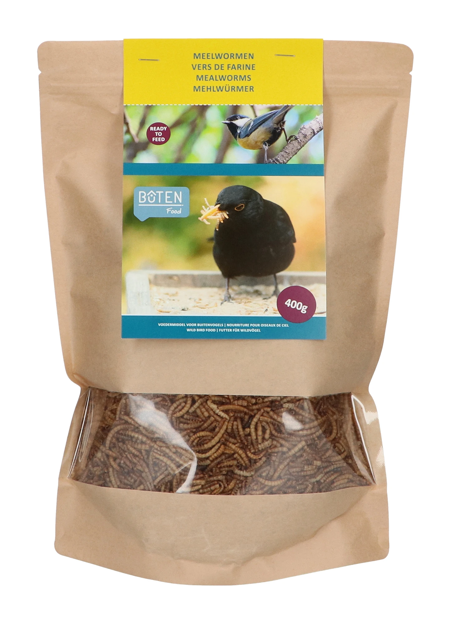 Mehlwürmer (400 G) | Vogelfutter Von Bûten Birds 4 Mehlwürmer (400 G) | Vogelfutter Von Bûten Birds – Bild 2