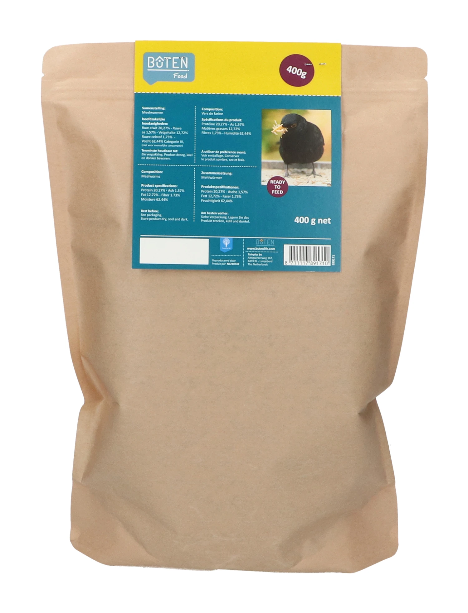 Mehlwürmer (400 G) | Vogelfutter Von Bûten Birds 3 Mehlwürmer (400 G) | Vogelfutter Von Bûten Birds