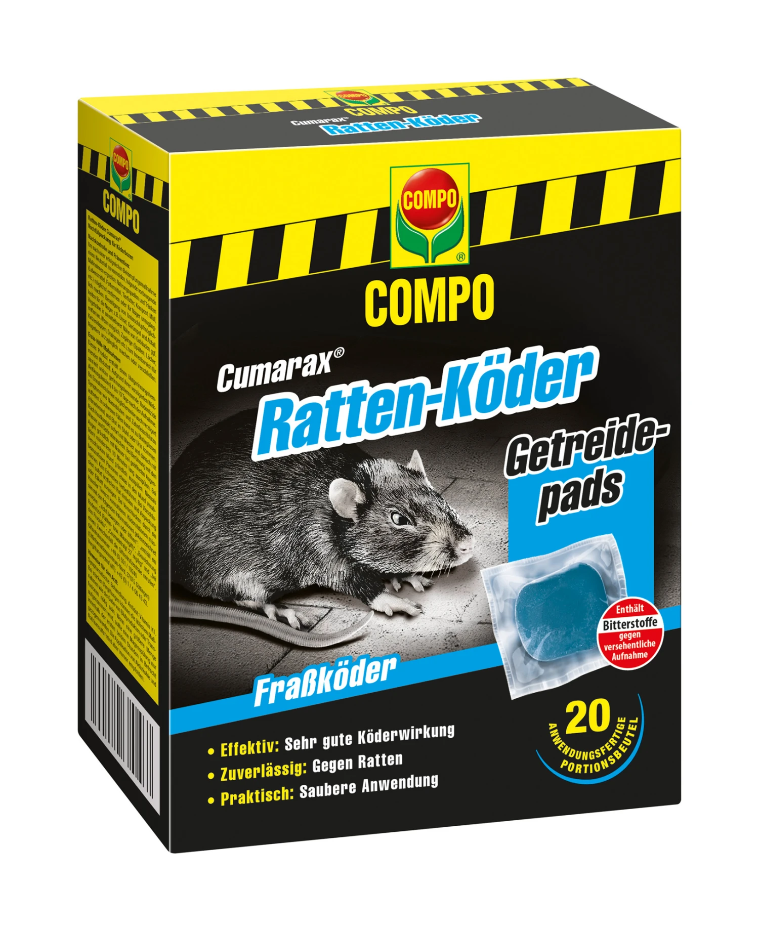 Ratten-Köder (200 G) | Fallen Und Fernhaltemittel Von COMPO 3 Ratten-Köder (200 G) | Fallen Und Fernhaltemittel Von COMPO