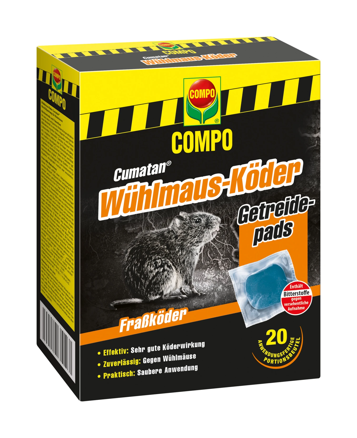 Wühlmaus-Köder Cumatan (200 G) | Fallen Und Fernhaltemittel Von COMPO 3 Wühlmaus-Köder Cumatan (200 G) | Fallen Und Fernhaltemittel Von COMPO
