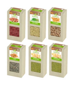 Keimsprossen Set &quot;Hülsenfrüchte&quot; Mit 5 Sorten (1,2 Kg) | BIO Keimsprossen Von FLORTUS -Elho Compo Geschaft 551893 BIO Keimsprossen Set Huelsenfruechte mit 6 Sorten 1 2 kg 2000 0567 0