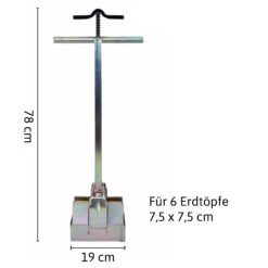 Erdballenpresse Multi 6 Soil Blocker | Erdtopfpressen Von Ladbrooke Soil Blockers -Elho Compo Geschaft 551994 Erdballenpresse Multi 6 Soil Blocker LADMUL6 lsb 2