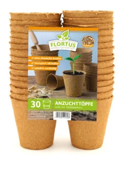 8 Cm Anzuchttopf Rund Auf Holzfaser Basis | Anzuchttöpfe Von FLORTUS -Elho Compo Geschaft 552303 8 cm Anzuchttopf rund auf Holzfaser Basis 30 Stueck 2000 0595 0