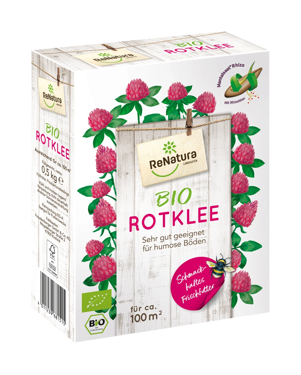 Rotklee MSR (500 G) | BIO Gründünger Von ReNatura 3 Rotklee MSR (500 G) | BIO Gründünger Von ReNatura