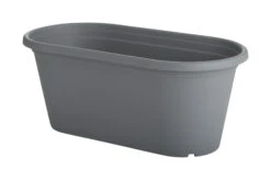 60 Cm Ovaler Blumentrog Anthrazit | Töpfe Von Clever Pots -Elho Compo Geschaft 553511 60 cm ovaler Blumentopf Anthrazit 1 Stueck 515794 kp 0