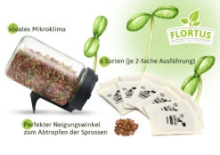 Keimsprossen Anzuchtset - Für Sprossenliebhaber (6 Sorten) | BIO Keimsprossen Sets Von FLORTUS -Elho Compo Geschaft 554737 BIO Keimsprossen Anzuchtset Fuer Sprossenliebhaber 2000 0745 2