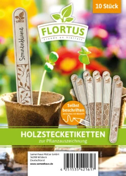 Holzstecketiketten Mit Lasergravur (10 Stück) | Pflanzenetiketten Von FLORTUS 12 Holzstecketiketten Mit Lasergravur (10 Stück) | Pflanzenetiketten Von FLORTUS -Elho Compo Geschaft 554995 Holzstecketiketten mit Lasergravur 10 Stueck 2000 0780 1