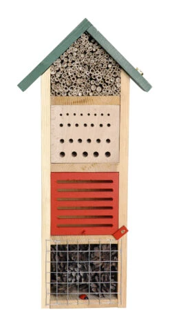 Insektenhotel Mit Grünem Spitzdach | Insektenhotels Von Dobar -Elho Compo Geschaft 555833 Insektenhotel mit gruenem Spitzdach 22620e dr 1