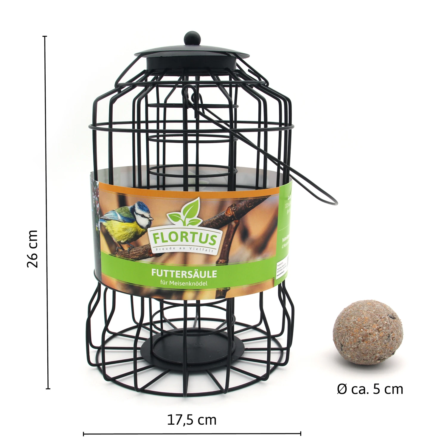 Futterspender Mit Meisenknödel (4 Stück) | Meisenknödel Von FLORTUS 5 Futterspender Mit Meisenknödel (4 Stück) | Meisenknödel Von FLORTUS – Bild 3