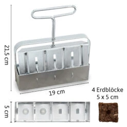 Erdballenpressen Maxi Set | Erdtopfpressen Von Ladbrooke Soil Blockers -Elho Compo Geschaft 556238 Erdballenpressen Maxi Set 2000 0981 2