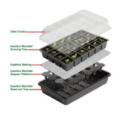 12 Töpfe Selbstbewässerungs -Anzuchtset | Anzuchtschalen Von Garland -Elho Compo Geschaft 558798 12 Toepfe Selbstbewaesserungs Anzuchtset G166 gl 4