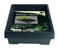 37 X 23,5 X 5 Cm Anzuchtschale Standard Schwarz Ungelocht (5 Stück) | Anzuchtschalen Von Garland