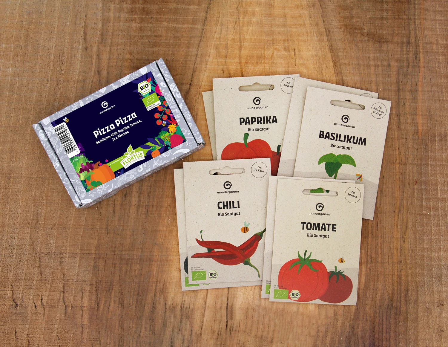 Pizza Pizza Set | BIO Gemüsesamen-Sets Von Wundergarten 4 Pizza Pizza Set | BIO Gemüsesamen-Sets Von Wundergarten – Bild 2