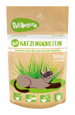 Katzengras Fein (300 G) | BIO Katzengrassamen Von PetNatura